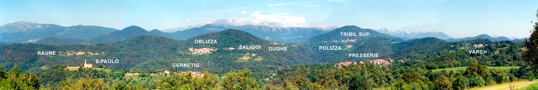Panorama da Tribil Inferiore — Dolenji Tarbij
